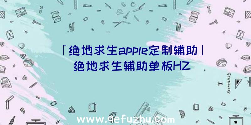 「绝地求生apple定制辅助」|绝地求生辅助单板HZ